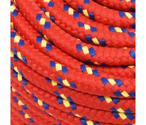 Laivu Virve, Sarkana, 14 Mm, 25 M, Polipropilēns Vidaxl Laivu Virve, Sarkana, 14 Mm, 25 M, Polipropilēns Vidaxl