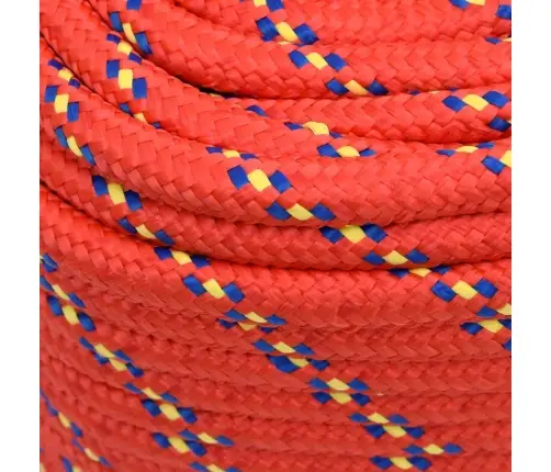 Laivu Virve, Sarkana, 18 Mm, 25 M, Polipropilēns Vidaxl