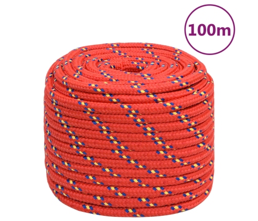 Laivu Virve, Sarkana, 18 Mm, 100 M, Polipropilēns Vidaxl