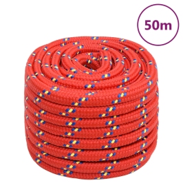 Laivu Virve, Sarkana, 20 Mm, 50 M, Polipropilēns Vidaxl