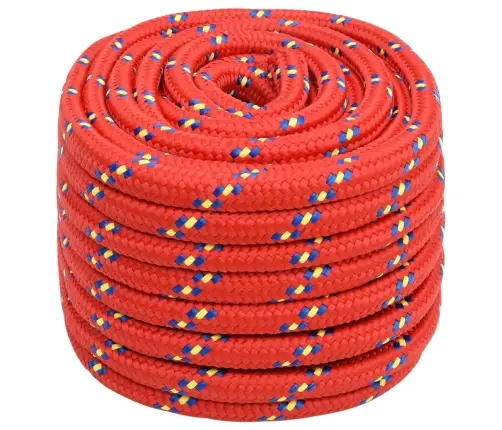 Laivu Virve, Sarkana, 20 Mm, 50 M, Polipropilēns Vidaxl
