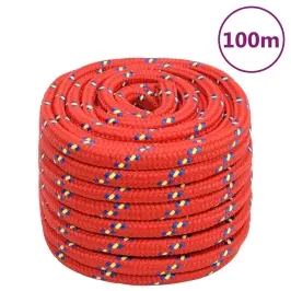 Laivu Virve, Sarkana, 20 Mm, 100 M, Polipropilēns Vidaxl