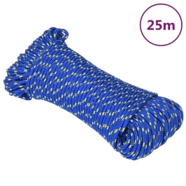 Laivu Virve, Zila, 3 Mm, 25 M, Polipropilēns Vidaxl