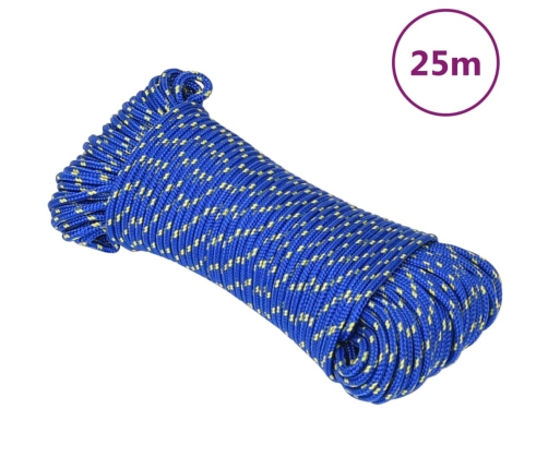 Laivu Virve, Zila, 3 Mm, 25 M, Polipropilēns Vidaxl