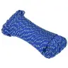 Laivu Virve, Zila, 3 Mm, 50 M, Polipropilēns Vidaxl