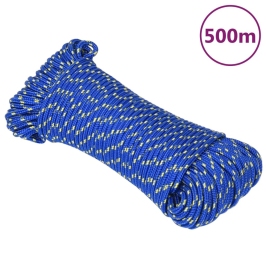 Laivu Virve, Zila, 4 Mm, 500 M, Polipropilēns Vidaxl