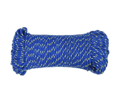 Laivu Virve, Zila, 4 Mm, 500 M, Polipropilēns Vidaxl