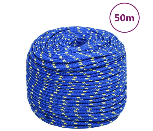 Laivu Virve, Zila, 6 Mm, 50 M, Polipropilēns Vidaxl
