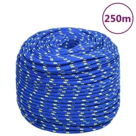 Laivu Virve, Zila, 6 Mm, 250 M, Polipropilēns Vidaxl