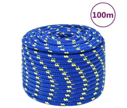 Laivu Virve, Zila, 12 Mm, 100 M, Polipropilēns Vidaxl