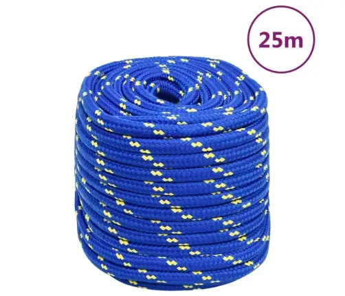 Laivu Virve, Zila, 16 Mm, 25 M, Polipropilēns Vidaxl