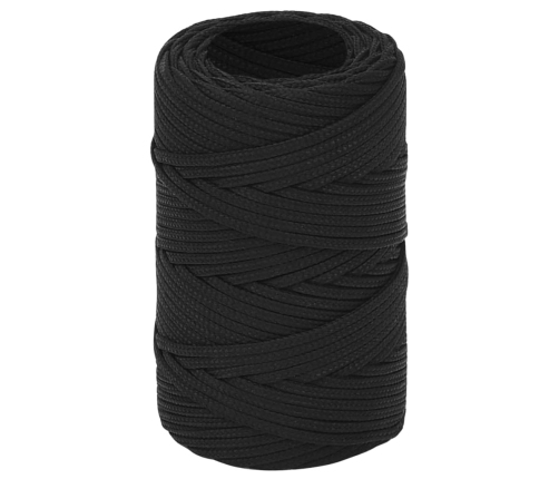 Laivu Virve, Melna, 2 Mm, 100 M, Polipropilēns Vidaxl