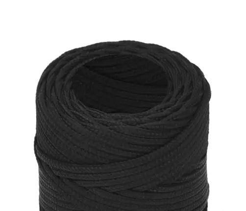 Laivu Virve, Melna, 2 Mm, 100 M, Polipropilēns Vidaxl