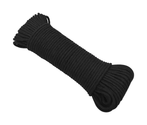 Laivu Virve, Melna, 3 Mm, 25 M, Polipropilēns Vidaxl