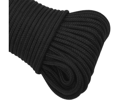 Valties Virvė, Visiškai Juoda, 4Mm, 100M, Polipropilenas