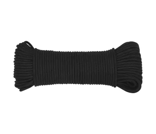 Laivu Virve, Melna, 5 Mm, 50 M, Polipropilēns Vidaxl