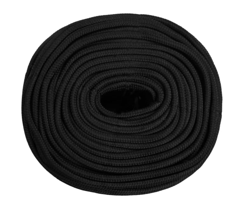 Laivu Virve, Melna, 8 Mm, 50 M, Polipropilēns Vidaxl