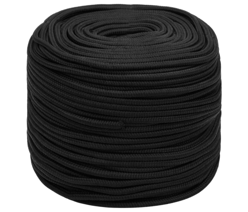 Laivu Virve, Melna, 10 Mm, 25 M, Polipropilēns Vidaxl