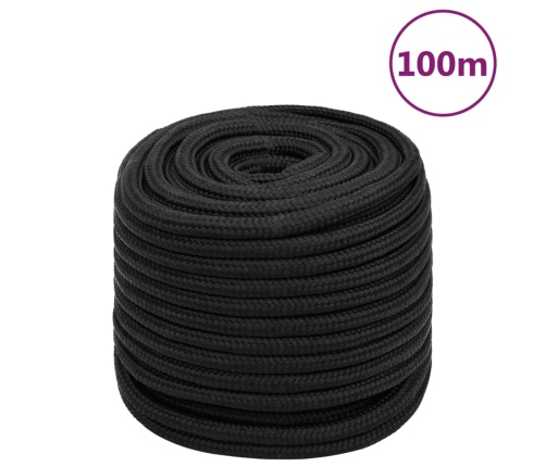 Laivu Virve, Melna, 16 Mm, 100 M, Polipropilēns Vidaxl