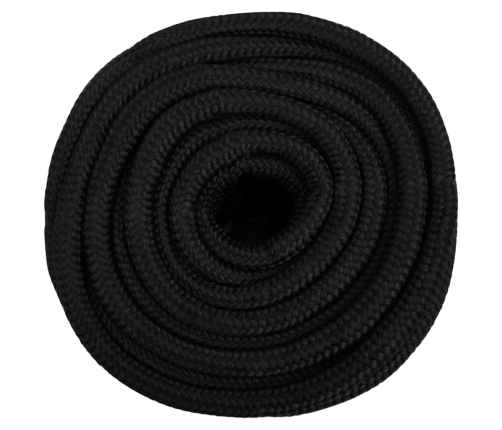 Laivu Virve, Melna, 16 Mm, 250 M, Polipropilēns Vidaxl