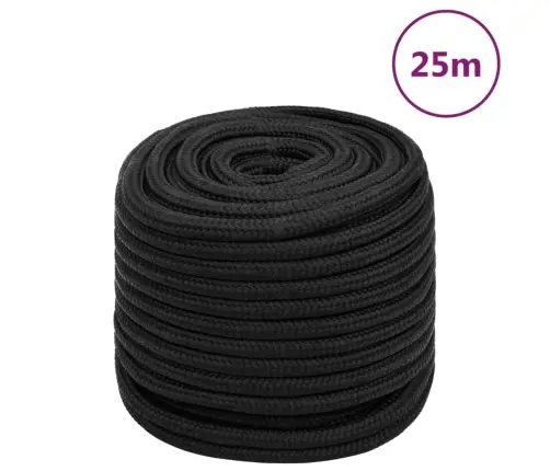 Valties Virvė, Visiškai Juoda, 18Mm, 25M, Polipropilenas