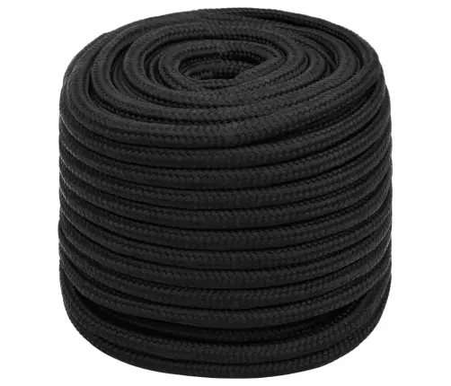 Laivu Virve, Melna, 18 Mm, 50 M, Polipropilēns Vidaxl