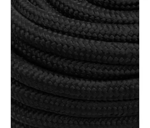 Laivu Virve, Melna, 20 Mm, 50 M, Polipropilēns Vidaxl