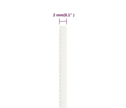 Laivu Virve, Balta, 2 Mm, 250 M, Polipropilēns Vidaxl Laivu Virve, Balta, 2 Mm, 250 M, Polipropilēns Vidaxl