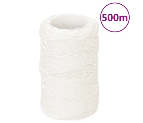 Laivu Virve, Balta, 2 Mm, 500 M, Polipropilēns Vidaxl