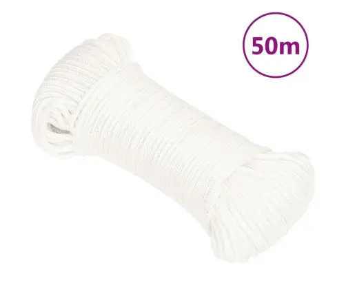 Valties Virvė, Visiškai Balta, 3Mm, 50M, Polipropilenas