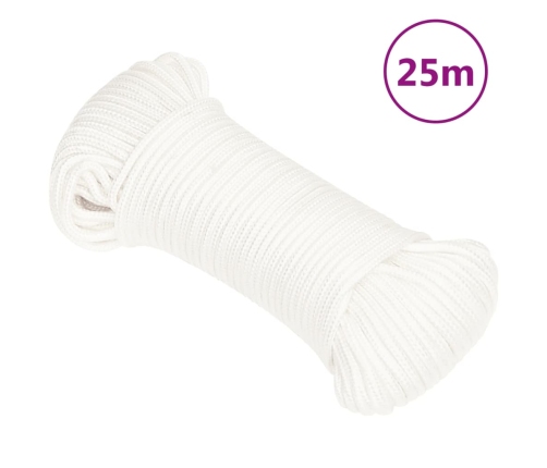 Valties Virvė, Visiškai Balta, 4Mm, 25M, Polipropilenas