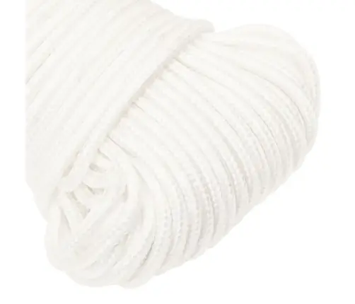 Laivu Virve, Balta, 5 Mm, 25 M, Polipropilēns Vidaxl