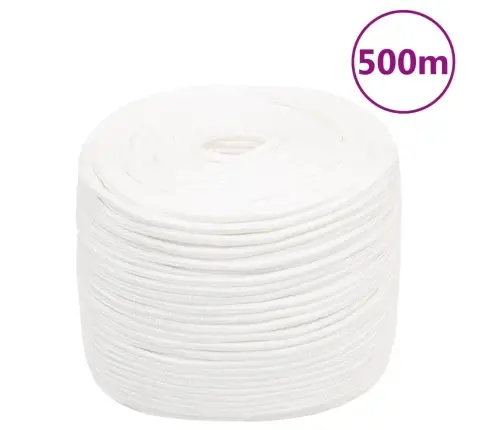 Valties Virvė, Visiškai Balta, 8Mm, 500M, Polipropilenas