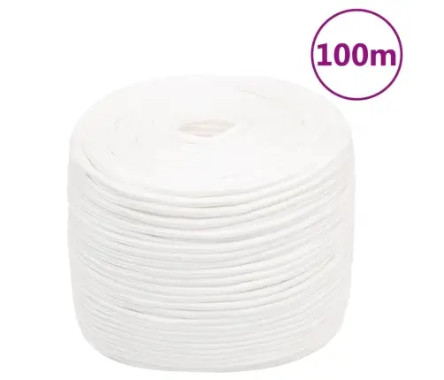 Valties Virvė, Visiškai Balta, 10Mm, 100M, Polipropilenas