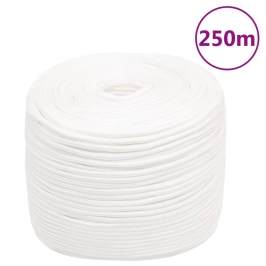 Laivu Virve, Balta, 10 Mm, 250 M, Polipropilēns Vidaxl