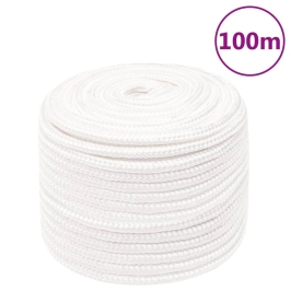 Laivu Virve, Balta, 12 Mm, 100 M, Polipropilēns Vidaxl