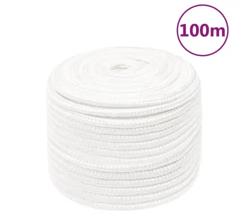 Laivu Virve, Balta, 14 Mm, 100 M, Polipropilēns Vidaxl