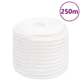 Laivu Virve, Balta, 16 Mm, 250 M, Polipropilēns Vidaxl