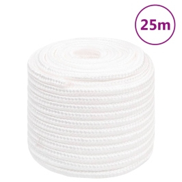 Laivu Virve, Balta, 18 Mm, 25 M, Polipropilēns Vidaxl