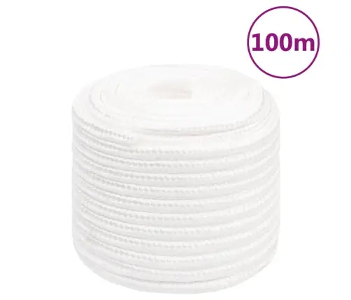 Laivu Virve, Balta, 18 Mm, 100 M, Polipropilēns Vidaxl