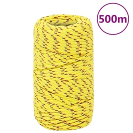 Laivu Virve, Dzeltena, 2 Mm, 500 M, Polipropilēns Vidaxl