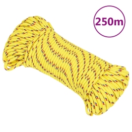 Laivu Virve, Dzeltena, 3 Mm, 250 M, Polipropilēns Vidaxl