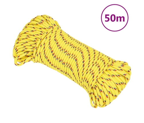 Valties Virvė, Geltonos Spalvos, 4Mm, 50M, Polipropilenas