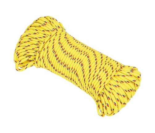 Laivu Virve, Dzeltena, 4 Mm, 100 M, Polipropilēns Vidaxl
