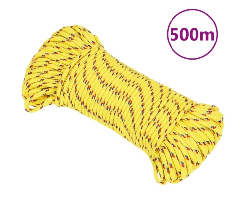 Valties Virvė, Geltonos Spalvos, 4Mm, 500M, Polipropilenas