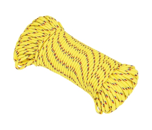 Laivu Virve, Dzeltena, 5 Mm, 25 M, Polipropilēns Vidaxl