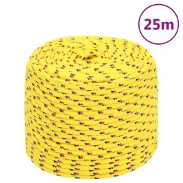 Laivu Virve, Dzeltena, 6 Mm, 25 M, Polipropilēns Vidaxl