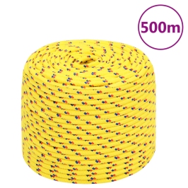 Laivu Virve, Dzeltena, 6 Mm, 500 M, Polipropilēns Vidaxl