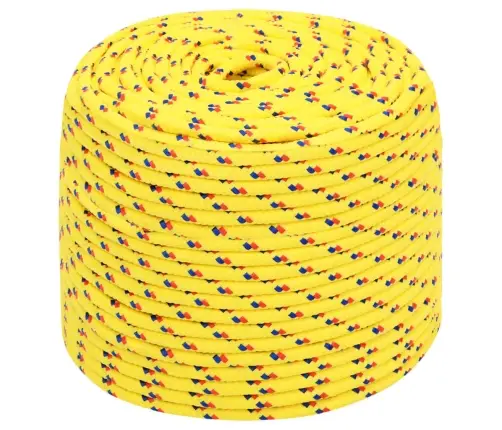 Laivu Virve, Dzeltena, 8 Mm, 50 M, Polipropilēns Vidaxl