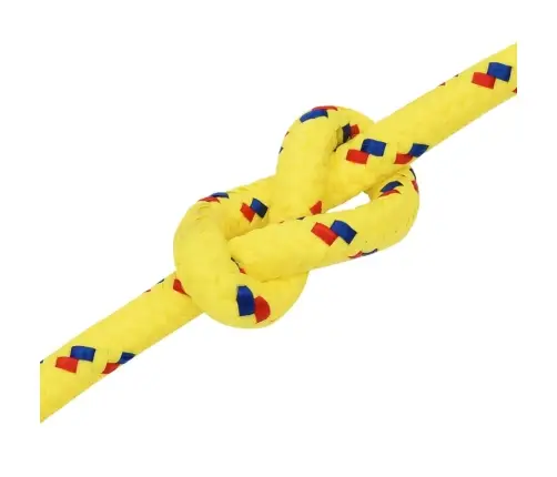 Laivu Virve, Dzeltena, 12 Mm, 25 M, Polipropilēns Vidaxl